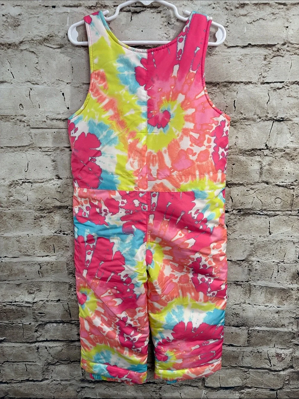 The Children's Place Pink Tie-Dye Snow Bibs